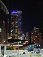 Ein allgemeiner Blick auf Dubai oder ein Stadtblick von der Ferienwohnung aus