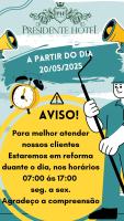 un cartel para un parisi do danza en Presidente Hotel, en Passos