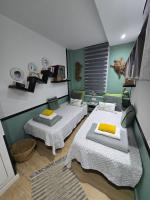 Postel nebo postele na pokoji v ubytování Superbe appartement avec solarium et piscine communautaire