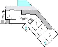 Plan piętra w obiekcie Stunning Home In Galilea