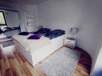 Posteľ alebo postele v izbe v ubytovaní Apartament Gwiazda Perła Krynicy