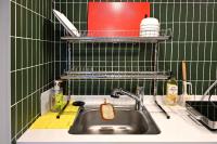 Η κουζίνα ή μικρή κουζίνα στο Rio Hotel-Hoegi Station, Subway Line 1