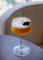 a glass with a dessert in it on a table at L'Horloge - Appart'Hotel proche de Disneyland in Montévrain