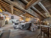 Posedenie v ubytovaní Chalet élégant à Courchevel Le Praz avec spa, cheminée et services inclus - FR-1-568-35