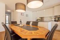 A kitchen or kitchenette at Krone Apartments Schruns, Top 6/7/8