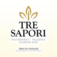 een logo voor een boomsaffier pizzeria tuinbar bij Tenuta Castaldi in Santa Maria di Castellabate