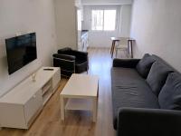Televízia a/alebo spoločenská miestnosť v ubytovaní Apartamentos Mirablau