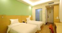 7 Days Inn Fucheng Wu Gongci Gaodeng East Street Binjiang Roadにあるベッド