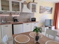 Kuchyň nebo kuchyňský kout v ubytování Apartment White dolphin GreeenLife