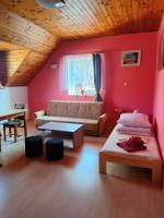 Postel nebo postele na pokoji v ubytování Apartmán v Záchranné stanici Pasíčka