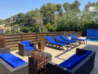 The swimming pool at or close to Villa Charma with private pool and Air conditioning close to sitges in peaceful location