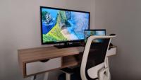 Televízia a/alebo spoločenská miestnosť v ubytovaní Moderno Apartamento Colon con Vistas al Mar Calpe