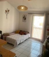 Łóżko lub łóżka w pokoju w obiekcie Duplex Raphael- Wi-fi et parking privé