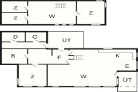 Půdorys ubytování Four-Bedroom Holiday home in Jelsa 2