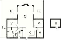 Půdorys ubytování Holiday home Juelsminde XLVIII
