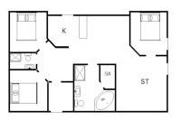 Půdorys ubytování Holiday home Tarm LXIV