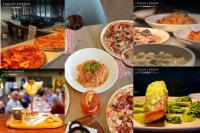 un collage de fotos de diferentes platos de comida en Harbour Towers, Newcastle's Elite Apartment Stays, Free Parking & Tram Access, en Newcastle