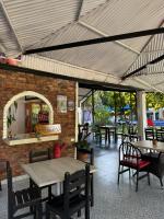 Restaurace v ubytování Hospedaje Las Ceibas