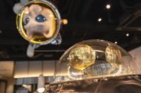 a close up of a glass object with a dog on it at WeBase Hiroshima in Hiroshima