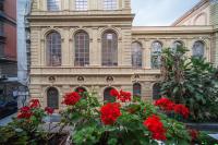 A garden outside Enjoy Naples