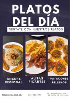 a collage of pictures of plates of food at COSTA AZUL in Tarapoto