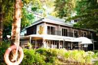 Bygningen som resortet ligger i