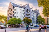 クライストチャーチにあるHotel Giveの自転車乗り物の建物