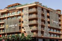 Una representación de un edificio con una fachada de leopardo. en Longue vie Hotels, en Marrakech