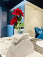 Et opholdsområde på Misty Blue Resort and Villas