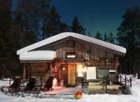 Peurakaltio Arctic Retreat om vinteren