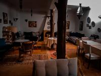 Χώρος καθιστικού στο Kasbah de Ouirgane