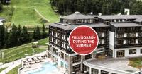 a building with a sign that reads full board driving the summer at Falkensteiner Aktiv &amp; Familienhotel Cristallo Superior in Katschberghöhe