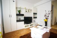 TV a/nebo společenská místnost v ubytování Floral Apartment