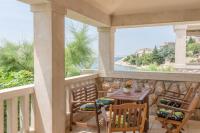 Balkón alebo terasa v ubytovaní Seaside Apartment Barić Draga