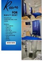 a flyer for a room for daily rent at Resting View in Male City
