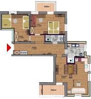 Plán poschodí v ubytovaní Appartements Rofan