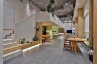 Кухня или мини-кухня в 遇萌悦漫居酒店绍兴鲁迅故里景区仓桥直街店
