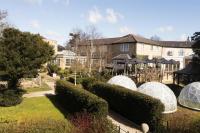 Un jardín con cúpulas y arbustos frente a un edificio. en Ivy Hill Hotel, Sure Hotel Collection by Best Western, en Chelmsford