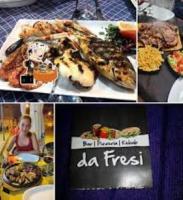 Un collage de imágenes de comida y una pizza. en Affitta camere - Casa vacanze Domu e Mari, en Cardedu