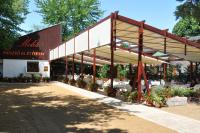 A garden outside Hotel Melis