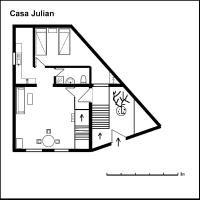 Plán poschodí v ubytovaní Casa Julián