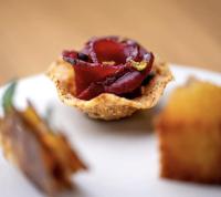 a piece of food sitting on a white plate at Le Petit Serrant - maison d'hôtes d'exception in Bouchemaine