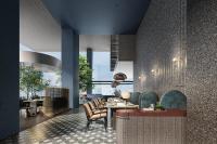 a dining room with chairs and a table in a building at Hotel Indigo Zhuhai Xiangzhou by IHG in Zhuhai