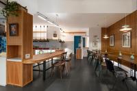 En restaurant eller et andet spisested på Manxin Hotel Shenzhen Longgang