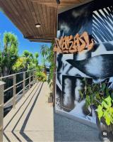 a mural on the side of a building at Eliseos Bed & Kitchen in San Juan