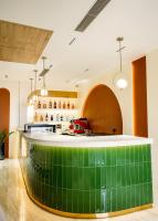 Ο χώρος του lounge ή του μπαρ στο Hotel Meriken