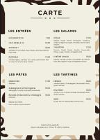 La Celle-sous-GouzonにあるLe Touring Hôtel restaurantのカフェメニューの写真