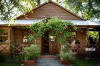 En have udenfor Hosteria Rural Piedra y Camino