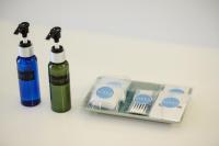two bottles of soap and a pack of batteries at Hisea Huahin Hotel in Hua Hin