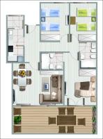 Půdorys ubytování Rancho Miraflores, apartment near Malaga and Marbella, great views